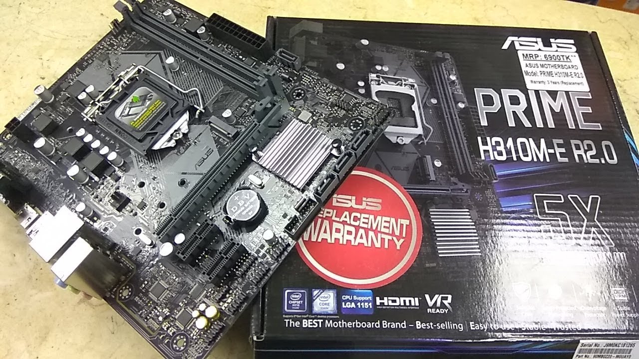 ASUS PRIME H310M E R2 0 Micro ATX Motherboard Unboxing