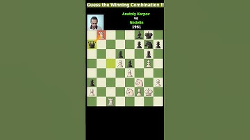 Winning combination of Anatoly Karpov | Chess Vaasam #chess #karpov #shorts