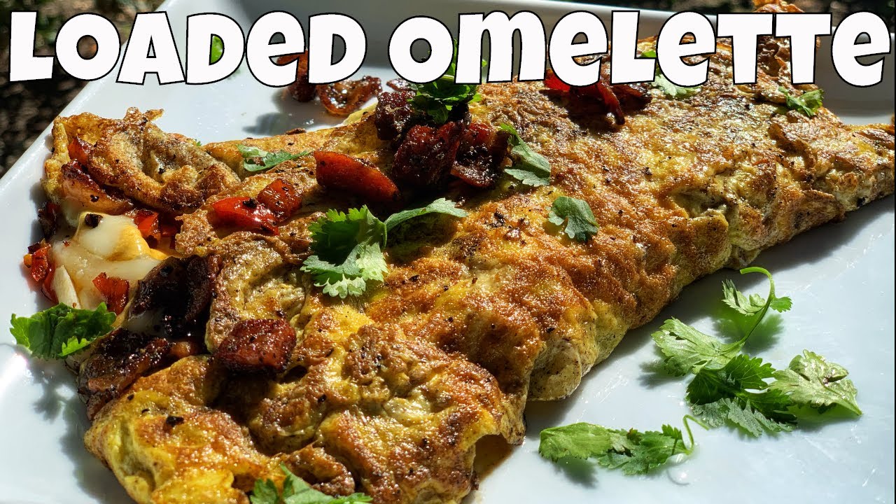 Loaded Omelette on the Blackstone Flat Top Griddle YouTube