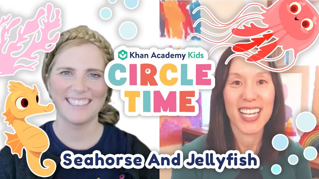 Seahorse & Jellyfish | Read About Coral Reefs | Circle Time with Khan Academy Kids