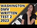 Washington dmv written test 2 2023 60 questions with explained answers