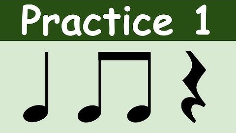 Quarter Note, Eighth Notes, Quarter Rest (Ta, Ti-Ti, Rest) | Rhythm Practice 1
