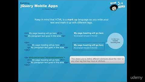 jQuery Mobile Basics: How to Build Mobile Web Apps Easily : Basic HTML Review