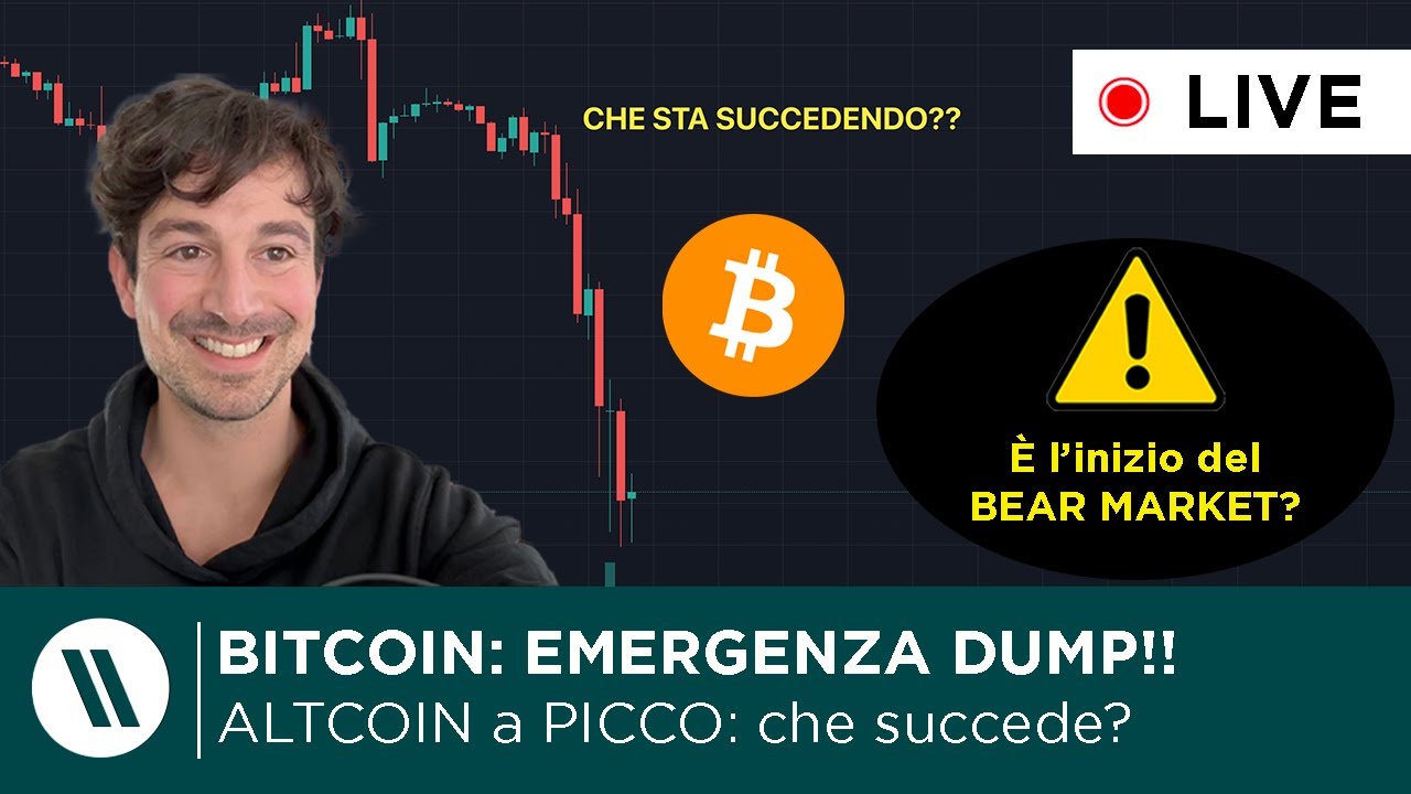 BITCOIN, CRYPTO: EMERGENZA - CROLLA TUTTO. CHE SUCCEDE?? (ALTCOIN A PICCO)