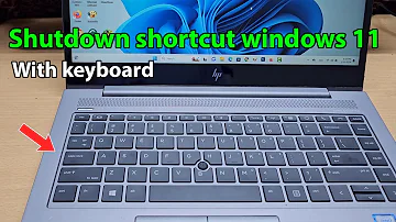 How to shut down laptop with keyboard windows 11