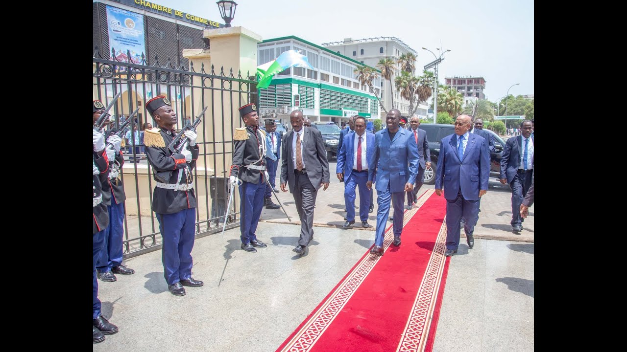 SEE HOW RUTO ARRIVED AT ASSEMBLY NATIONALE IN DJIBOUTI IN STYLE