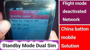 How To  Flight mode deactivated Network  China mobile keypad  program Solution   [Bangali Tutorial]