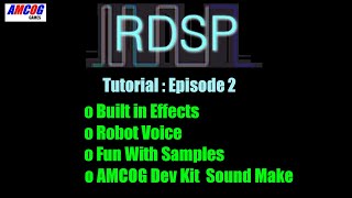 RDSP for RISC OS Tutorials : Episode 2