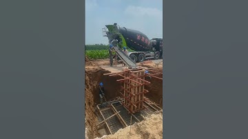 High-speed railway piers cast concrete frame