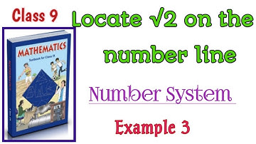 Ncert class 9 maths chapter 1 number system Example 3 page no 7 / Locate √2 on the number line