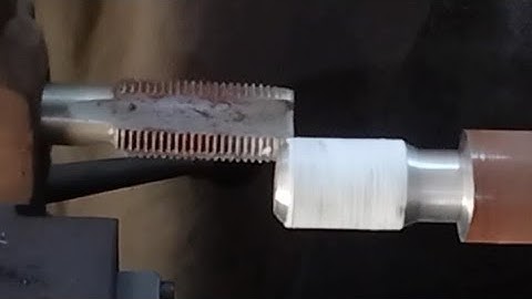 amazing thread making with tap threading on lathe