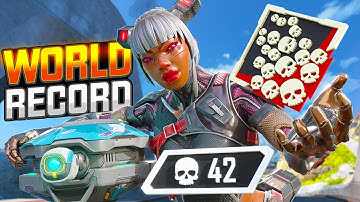 Lifeline WORLD RECORD 42 KILLS and 9,825 Damage Apex Legends Gameplay
