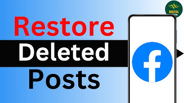 How to Restore Deleted Posts in Facebook ?