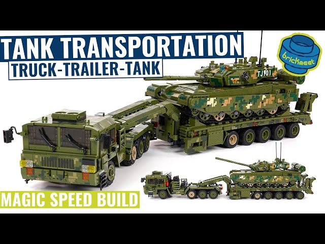 Tank Transportation - Truck, Trailer u0026 Tank with interior - Panlos 688003 (Speed Build Review) class=