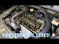 Saab 9-5 Valve Cover Gasket Replacement + Diagnosing All of the Leaks!