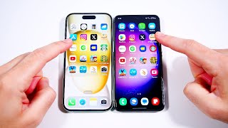 iPhone 15 vs Galaxy S23 Speed Test (One UI 6)