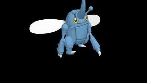 INE 5420 - Pokèmon Heracross animado utilizando MoCap do DesignLab da UFSC