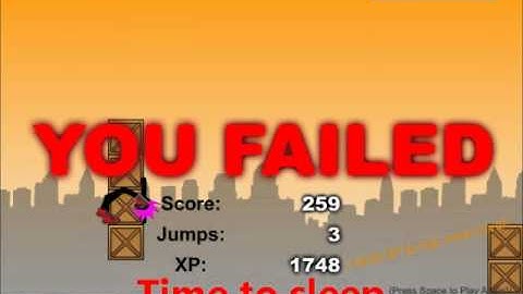 Stick run failed moments