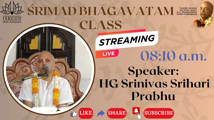 Time It's Influence and Workings | SB 4.27.13 | HG Srinivas Srihari Pr | 25-12-23 | ISKCON Hyderabad