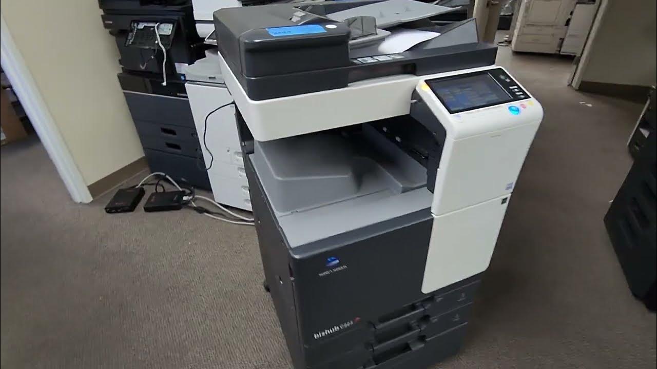 How to add IP address on a Konica Minolta Bizhub Copier YouTube