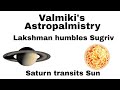 Saturn transits Sun: Lakshman humbles Sugriv