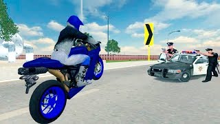 Bike Racing Games - Police Car Vs Theft Bike - Gameplay Android free games screenshot 2