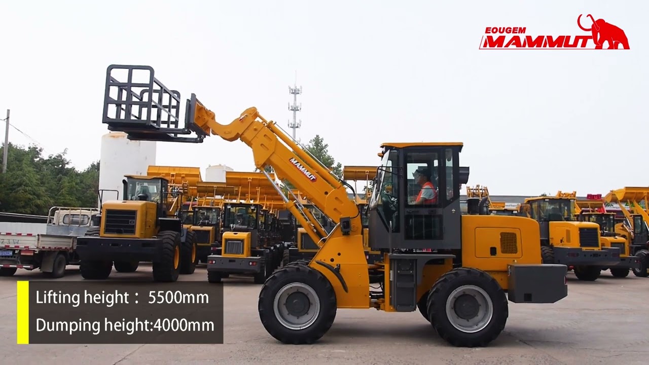 T2500 big telescopic wheel loader