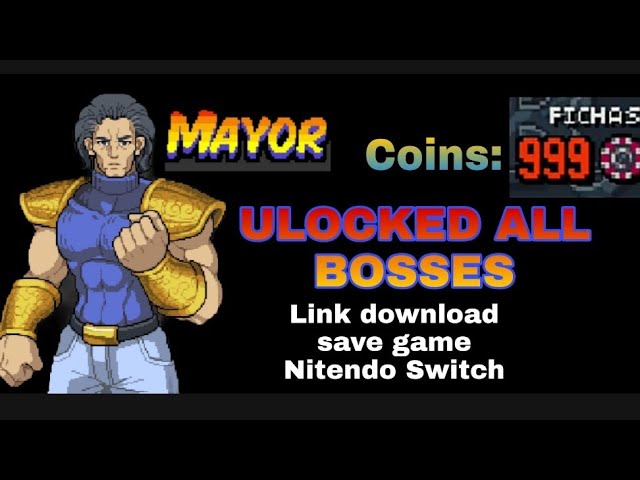Double Dragon Gaiden 999 Coins Save UNLOCKED ALL!! YUZU ANDROID GAMEPLAY 