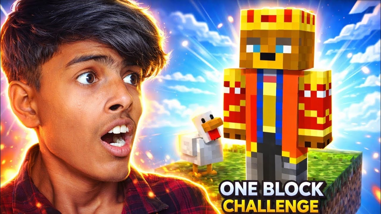 One Block Challeng Minecraft 🤯 One block challenge Minecraft survival mod 😮 - YouTube