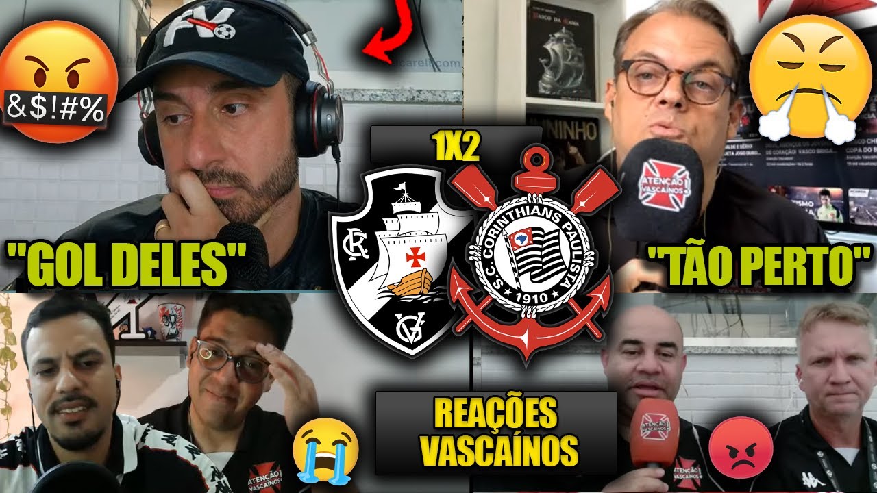 REAÇÕES dos VASCAÍNOS - VASCO 1X2 CORINTHIANS - COPA DO BRASIL 2025 - REACT VAMOS RIR DO VASCO VICE!