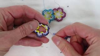 Open Double-Sided Flower Bead Weaving Tutorial