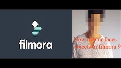 Filmora 9: How to Blur/Hide Moving Faces