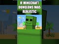 If Minecraft Dungeons was realistic... #minecraft #shorts #minecraftdungeons