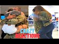 CRAZY REACTIONS! Soldiers Coming Home Surprise Girlfriends