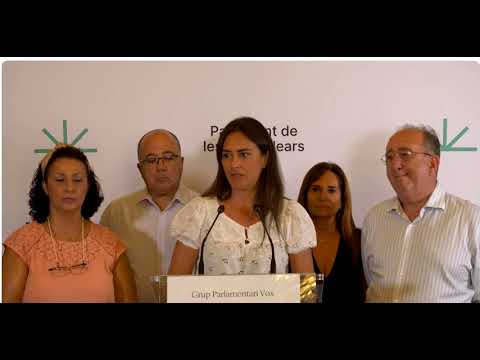 Rueda de prensa semanal del Grupo Parlamentario de VOX en las Islas Baleares