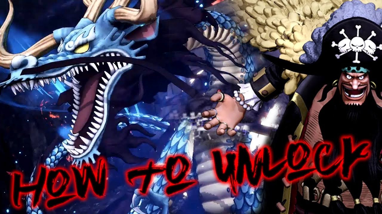 How To Unlock Kaido Dragon Form Black Beard New World Costume One Piece Pirate Warriors 4 Youtube