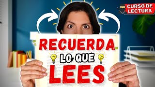 5 TÉCNICAS para RECORDAR lo que LEES (100% Efectivas)