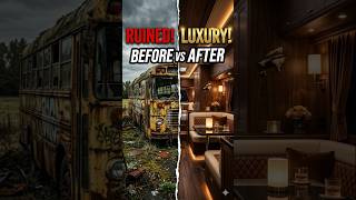Abandoned City Bus to INSANE Luxury Interior Restore 🚍🔥 | Timelapse Transformation#shorts