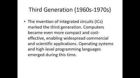 The Evolution of Computers: A Journey Through the Generations