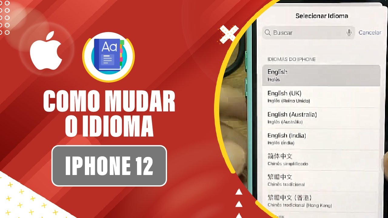 Como mudar o idioma do iPhone 12 - Passo a passo - YouTube