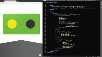 Rotation And Relative Rotation (A-Frame Tutorial - WebVR)