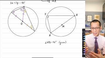 Vector Geometry Proofs (2 of 3: Angle in a semicircle)