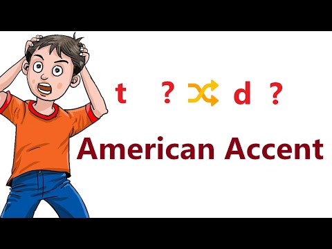 نطق صوت ت الى د فى اللهجة الامريكية 