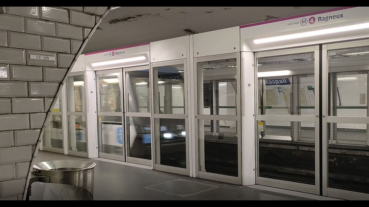 Test MP 05 à Raspail, Paris metro ligne 4 - YouTube