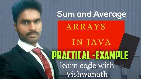 Compute Sum And Average Of Array in Java || Java Programming Tutorial