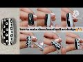 How to Make Chess Nail Art Design 💅 / step by step nail art design/ nails for beginners 🌈✨