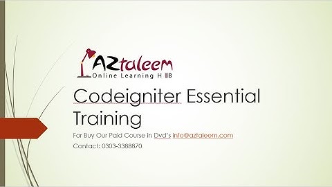 What is Codeigniter and how it works