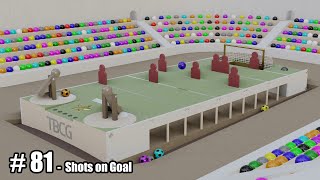 Shots on Goal (Football) - 3D Marble Race screenshot 1