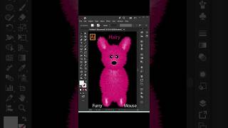 Harry Cartoon Mouse 🐭 Graphic Design in Adobe Illustrator | Cute Character Design #Shorts
