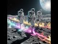 KitScript: An astronaut stepping onto the moon for the first time